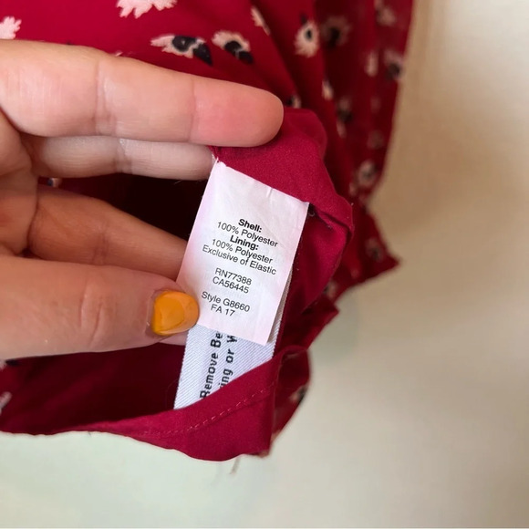 Madewell Mistlight Mock Neck Top in Red Seattle Nouveau red - Picture 6 of 6